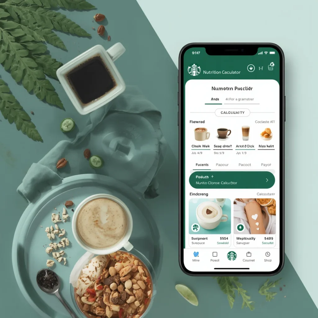 Customize Starbucks drink nutrition with calorie calculator