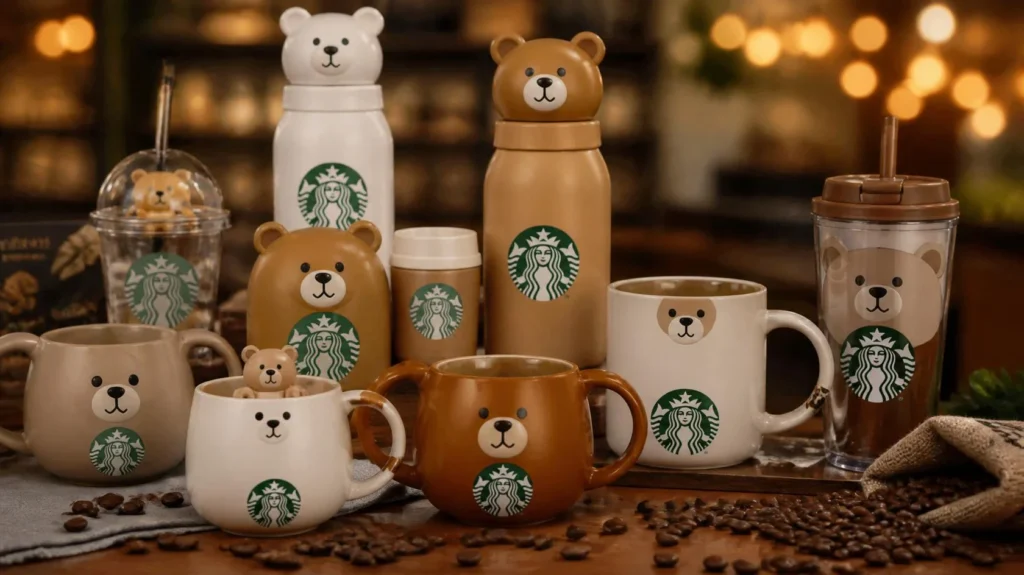 Limited-edition Starbucks Bearista Glass Cold Cup