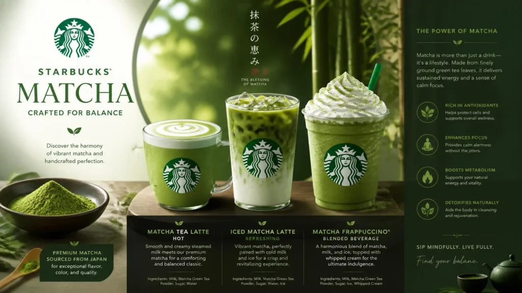 Starbucks Matcha with smooth and creamy texture