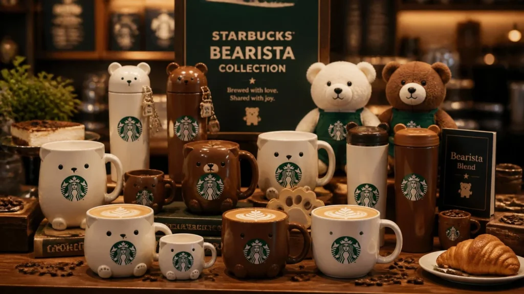 Starbucks seasonal Bear Cup merchandise